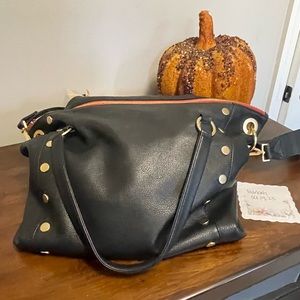 Hammitt Large Daniel red zip and gold